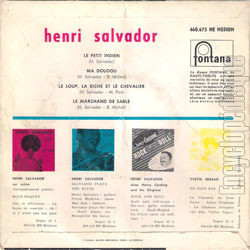 [Pochette de Ma doudou (Henri SALVADOR) - verso]