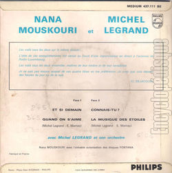 [Pochette de Et si demain (Nana MOUSKOURI et Michel LEGRAND) - verso]