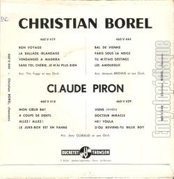 [Pochette de Bal de Vienne (Christian BOREL) - verso]