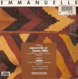 [Pochette de Aquarelle et jeunes filles (EMMANUELLE) - verso]