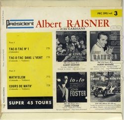 [Pochette de Le tac-o-tac (Albert RAISNER) - verso]