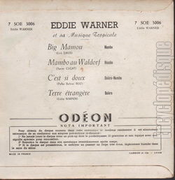 [Pochette de Big Mamou (Eddie WARNER) - verso]