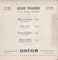 [Pochette de Mon p’tit fichu (Eddie WARNER) - verso]