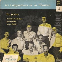 [Pochette de La prire (Les COMPAGNONS DE LA CHANSON)]