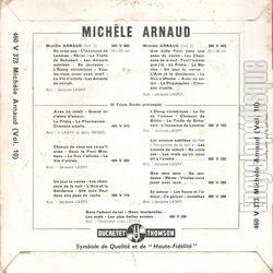 [Pochette de Marjolaine - vol. 10 (Michle ARNAUD) - verso]