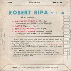 [Pochette de Mais qu’est-ce qu’il a ? (Robert RIPA) - verso]