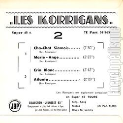 [Pochette de Chat-chat siamois (Les KORRIGANS) - verso]