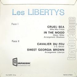 [Pochette de Cruel sea (Les LIBERTYS) - verso]