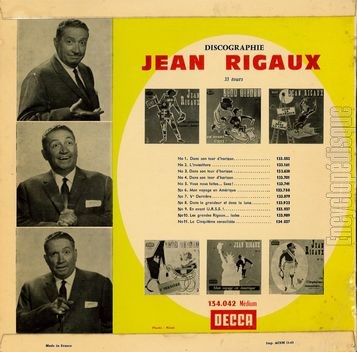 [Pochette de  tire l Rigaux ! (Jean RIGAUX) - verso]