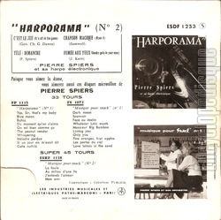 [Pochette de Harporama n 2 (Pierre SPIERS) - verso]