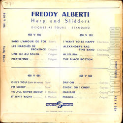 [Pochette de Harp and slidders (Freddy ALBERTI) - verso]