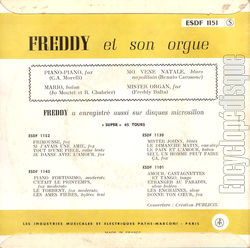 [Pochette de Piano-piano (FREDDY et son orgue) - verso]