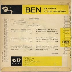 [Pochette de Jevita (BEN (et sa tumba)) - verso]