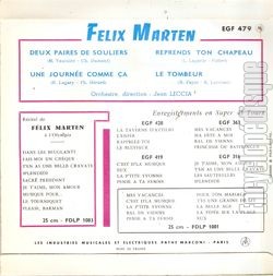 [Pochette de Deux paires de souliers (Flix MARTEN) - verso]