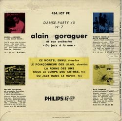 [Pochette de Du jazz  la une (Alain GORAGUER) - verso]