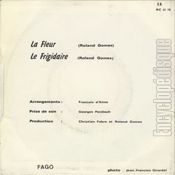 [Pochette de La fleur (CHRISTIAN et ROLAND) - verso]