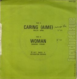 [Pochette de Caring (Emmet SUTTON) - verso]