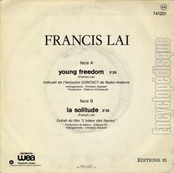 [Pochette de Young freedom (Francis LAI) - verso]