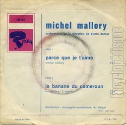 [Pochette de Parce que je t’aime (Michel MALLORY) - verso]