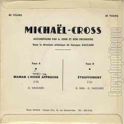 [Pochette de Maman, l’hiver approche (MICHAL-CROSS) - verso]