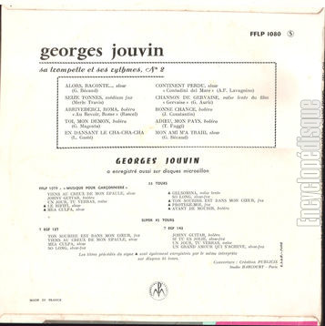 [Pochette de Musique pour garonnire n 2 (Georges JOUVIN) - verso]