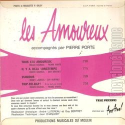 [Pochette de Tous les amoureux (Les AMOUREUX) - verso]