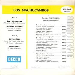 [Pochette de La mamma (Los MACHUCAMBOS) - verso]