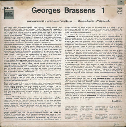 [Pochette de La mauvaise rputation, Le gorille, Hcatombe… - 1 (Georges BRASSENS) - verso]