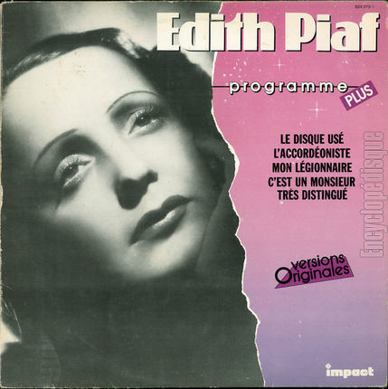 [Pochette de Programme plus (dith PIAF)]