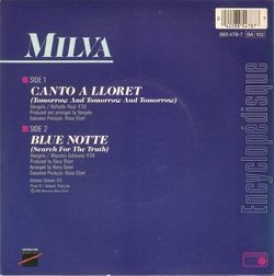 [Pochette de Canto a lloret (MILVA) - verso]