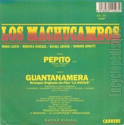 [Pochette de Ppito (Los MACHUCAMBOS) - verso]