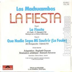 [Pochette de La Fiesta (Los MACHUCAMBOS) - verso]