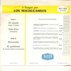 [Pochette de Tangos (Los MACHUCAMBOS) - verso]