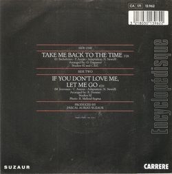 [Pochette de Take me back to the time (Linda DE SUZA) - verso]