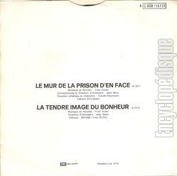 [Pochette de Le mur de la prison d’en face (Yves DUTEIL) - verso]