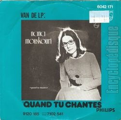 [Pochette de Quand tu chantes (Nana MOUSKOURI) - verso]