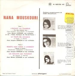 [Pochette de L’enfant au tambour (Nana MOUSKOURI) - verso]