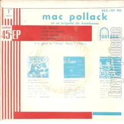 [Pochette de Lassus, Shoutin’ Liza, Pahson & Miss trombone (Mac POLLACK et sa brigade de trombones) - verso]