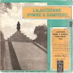 [Pochette de L’ajaccienne, Hymne  Sampiero (L’ensemble  plectres ESTUDIANTINA AJACCIENNE)]