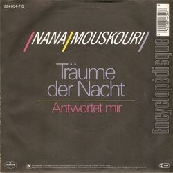 [Pochette de Trume der Nacht (Nana MOUSKOURI) - verso]