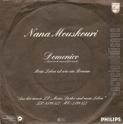 [Pochette de Domenico (Spiel noch einmal fr mich) (Nana MOUSKOURI) - verso]