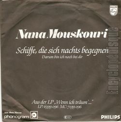 [Pochette de Schiffe, die sich nachts begegnen (Nana MOUSKOURI) - verso]