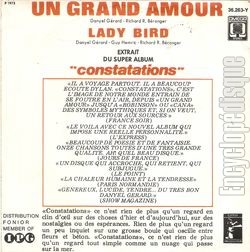 [Pochette de Un grand amour (Danyel GRARD) - verso]