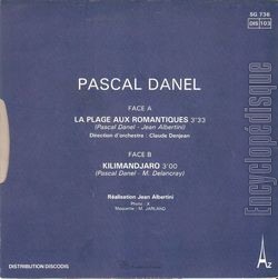 [Pochette de La plage aux romantiques (Pascal DANEL) - verso]