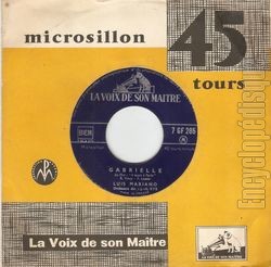 [Pochette de Gabrielle / L’heure de l’amour (Luis MARIANO)]