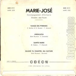 [Pochette de Tango des Pyrnes (MARIE-JOS) - verso]