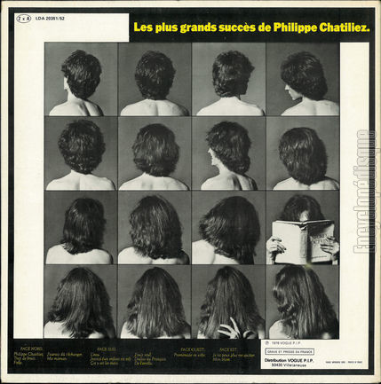 [Pochette de Les plus grands succs de Philippe Chatiliez (Philippe CHATILIEZ) - verso]