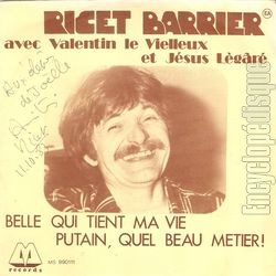 [Pochette de Belle qui tient ma vie (RICET-BARRIER avec Valentin le Vielleux et Jsus Lgr)]