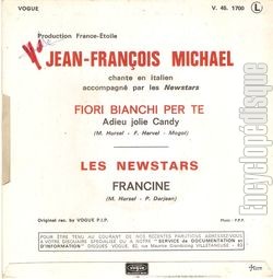 [Pochette de Fiori Bianchi per te (Jean-Franois MICHAL) - verso]