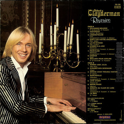 [Pochette de Rveries (Richard CLAYDERMAN) - verso]